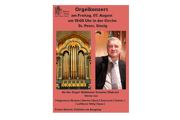 Orgelkonzert Pfarrkirche St. Peter in Sinzig