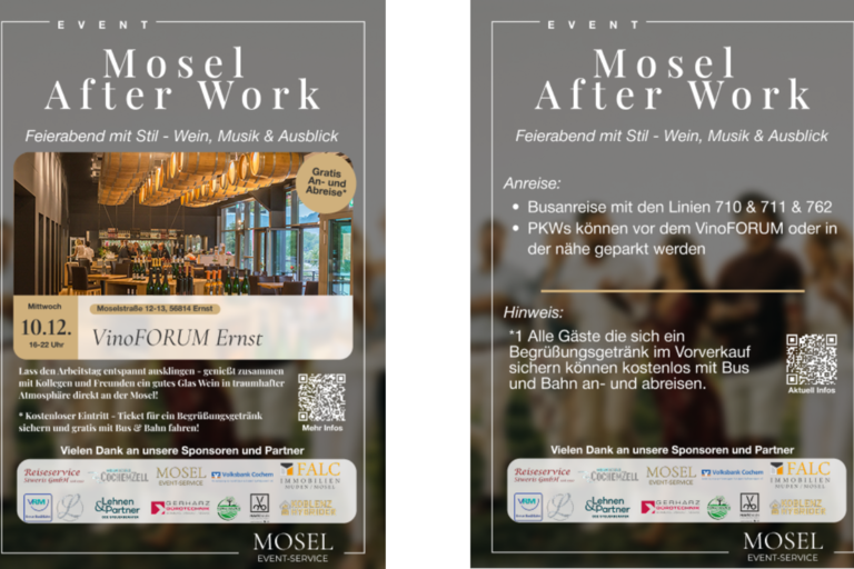 Mosel After Work - After Work im VinoFORUM Ernst