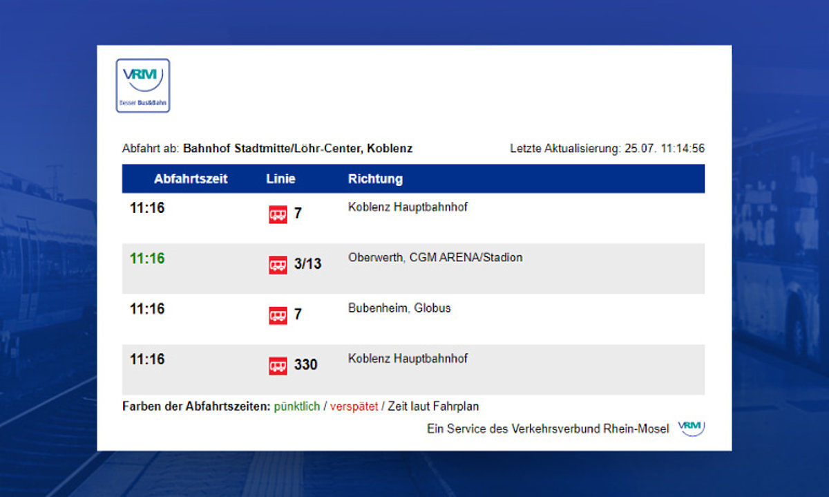 Abfahrtsmonitor