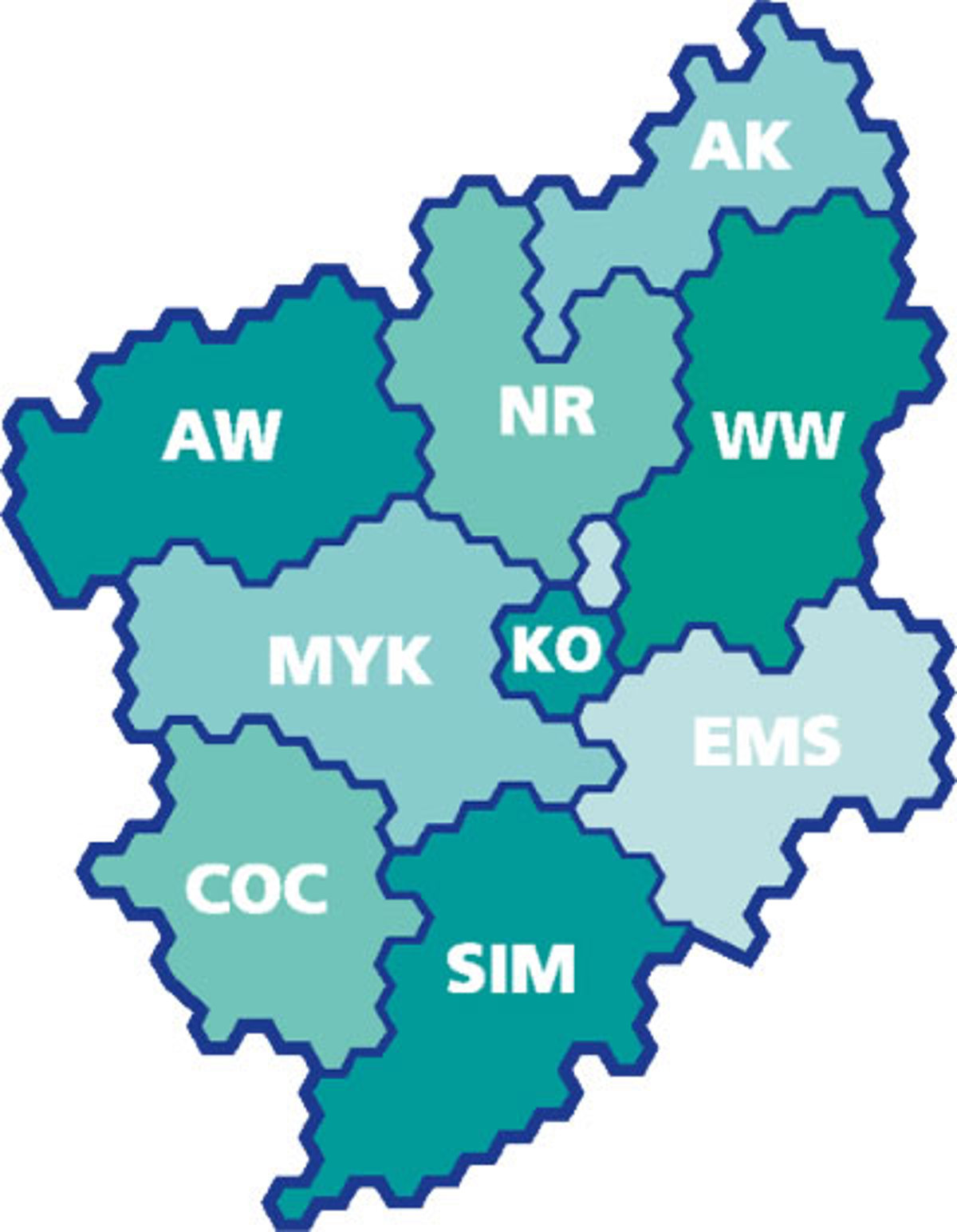 Schematische Darstellung VRM Region