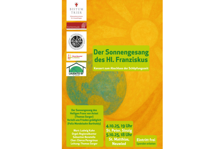 Chorkonzert "Der Sonnengesang des Hl. Franziskus"