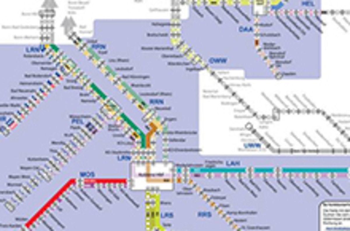 Ausschnitt VRM-Schienennetzplan