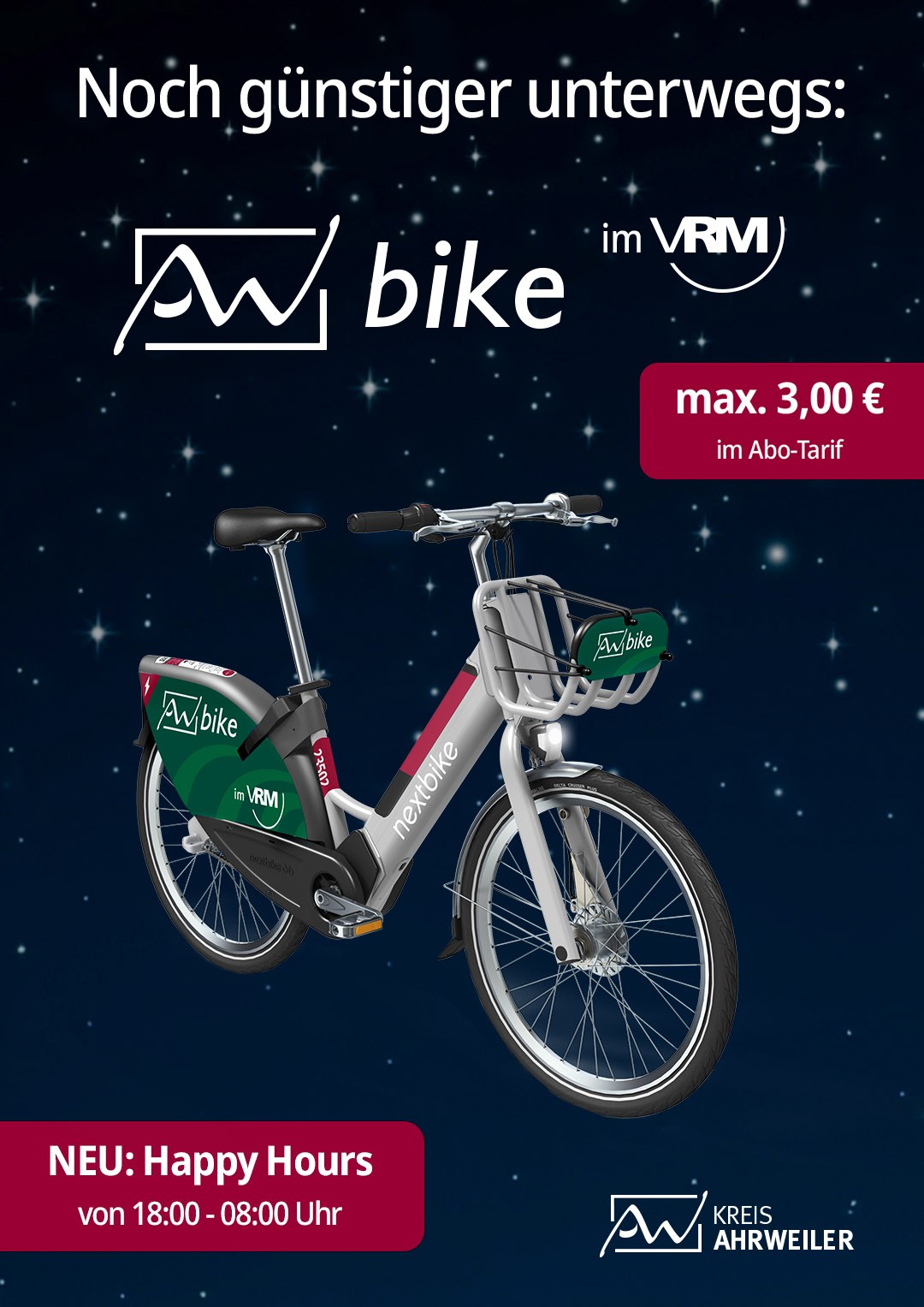 Plakat AWbike Happy Hours